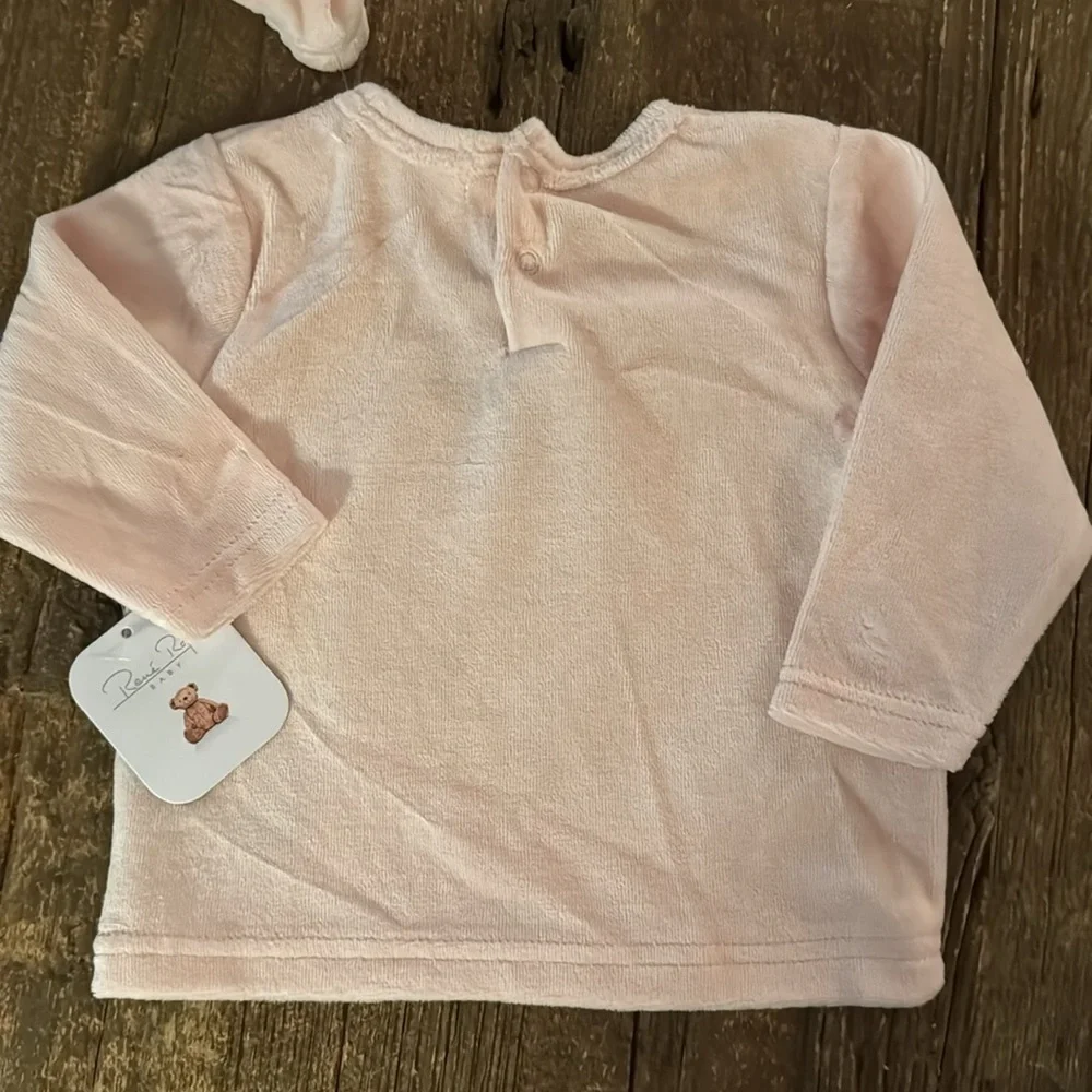 Rene Rofe Baby Owl Velour Outfit NWT